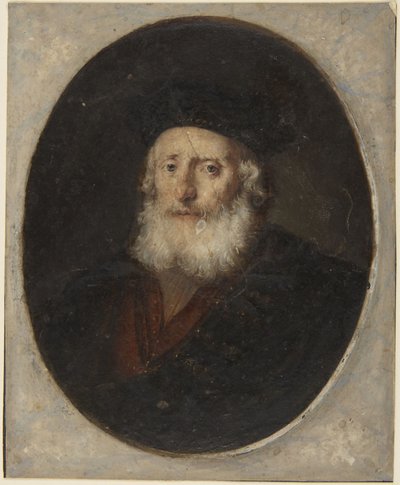Alter Mann mit Barett von Rembrandt van Rijn