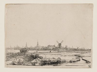 Ansicht von Amsterdam von Rembrandt van Rijn