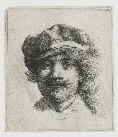 Selbstporträt mit Barett von Rembrandt van Rijn