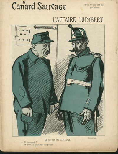 Illustration von Hermann-Paul (1864-1940) für das Cover von Le Canard Sauvage, Nr. 21 von Rene George Hermann Paul