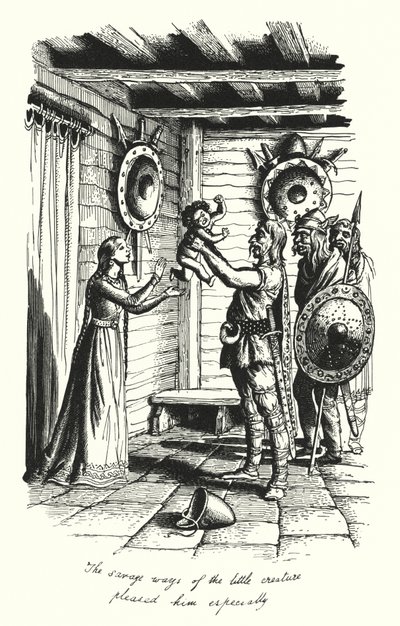 Hans Christian Andersen: Die Tochter des Marschkönigs (Lithografie) von Rex (after) Whistler