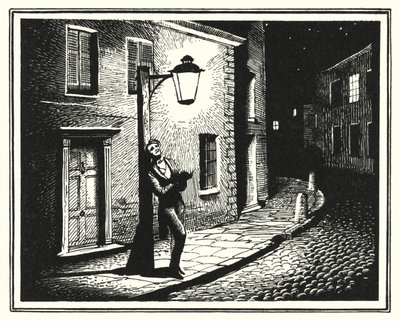 Hans Christian Andersen: Die alte Straßenlaterne von Rex (after) Whistler