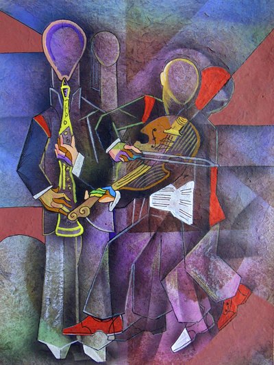 Kubistische Jazzmusiker von Ricardo Maya