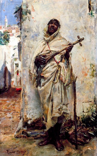 Arabischer Musiker von Ricardo de Madrazo y Garreta