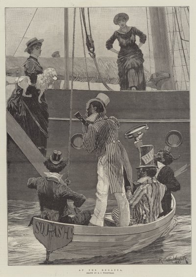 Bei der Regatta (Gravur) von Richard Caton II (after) Woodville