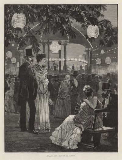 Abendfest zugunsten der Londoner Krankenhäuser - Musik in den Gärten von Richard Caton Woodville