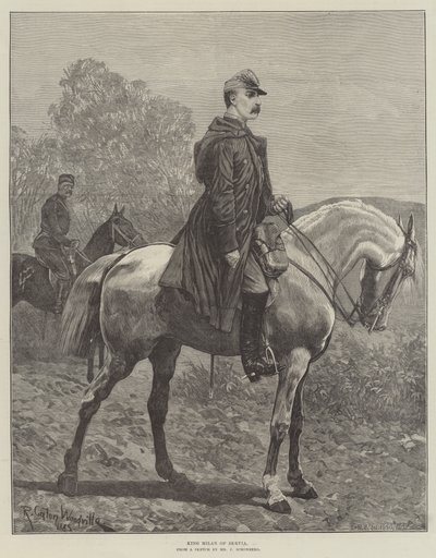 König Milan von Serbien von Richard Caton Woodville junior