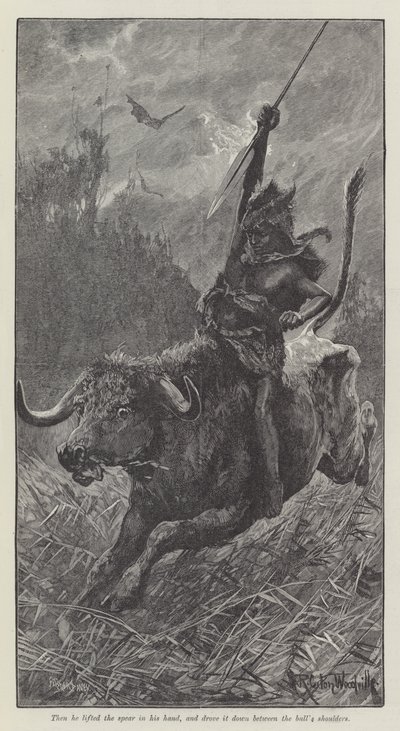 Nada die Lilie, von H. Rider Haggard von Richard Caton Woodville junior