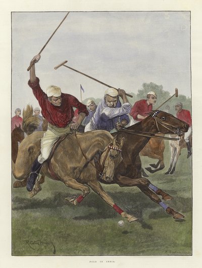 Polo in Indien von Richard Caton Woodville junior