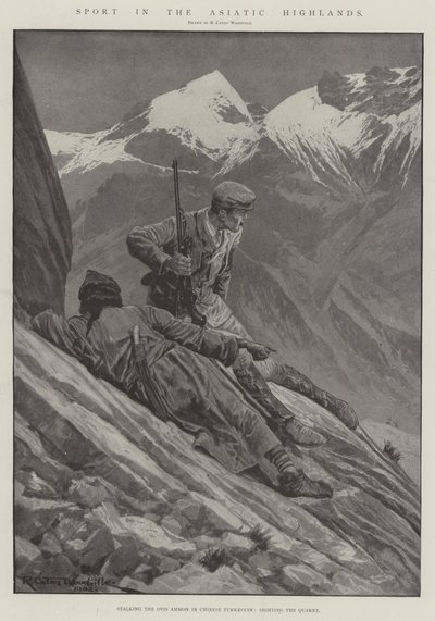 Sport in den asiatischen Hochländern von Richard Caton Woodville junior