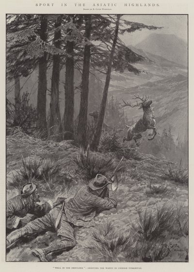 Sport in den asiatischen Hochländern von Richard Caton Woodville junior