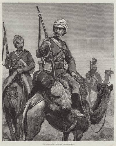 Das Kamelkorps für die Nil-Expedition von Richard Caton Woodville junior