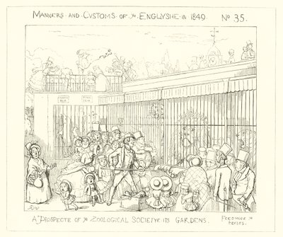 1849, Ein Ausblick auf die Gärten der Zoologischen Gesellschaft von Richard Doyle