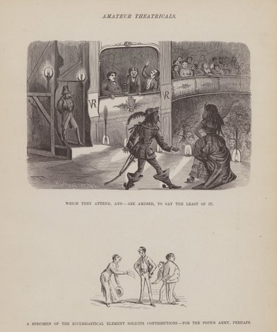 Seite aus The American Tour of Messrs Brown, Jones and Robinson von Richard Doyle