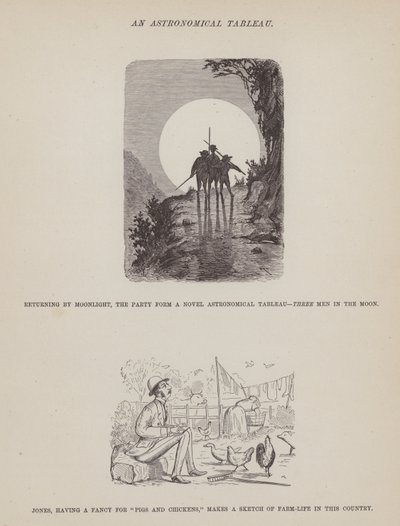 Seite aus The American Tour of Messrs Brown, Jones and Robinson von Richard Doyle