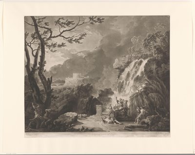 Landschaft mit Meleager und Atalanta bei der Jagd auf den kalydonischen Eber von Richard Earlom
