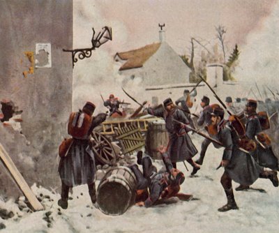 Die Württemberger bei Champigny, 2. Dezember 1870 von Richard Knotel