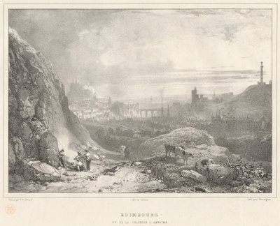 Edinburgh von der Kapelle St. Antoine aus gesehen von Richard Parkes Bonington
