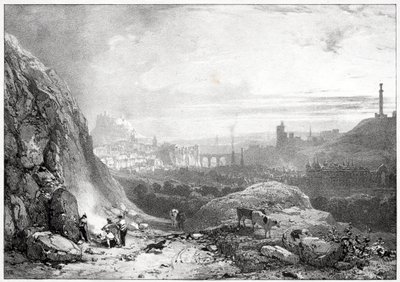 Edinburgh von der St.-Antonius-Kapelle aus von Richard Parkes Bonington
