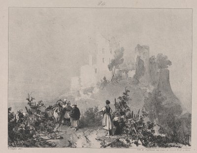 Ruinen des Schlosses Arlay von Richard Parkes Bonington