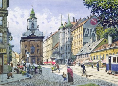 Die Kirche der Schornsteinfeger, Wiedner Hauptstraße, Wien von Richard Pokorny