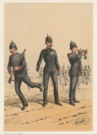 Drei britische Soldaten, Neun Darstellungen britischer Militäruniformen (Serientitel) von Richard Simkin