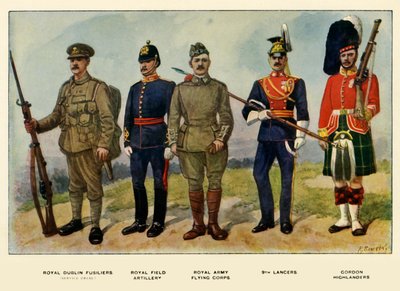 Typen der britischen Armee, 1919 von Richard Simkin