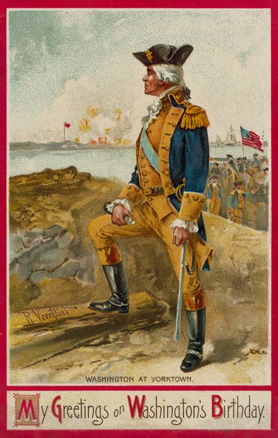 George Washington in Yorktown von Richard Veenfliet
