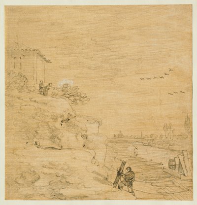 An den Ufern des Tiber von Richard Wilson