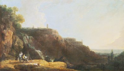 Der große Wasserfall und die Villa des Maecenas in Tivoli von Richard Wilson