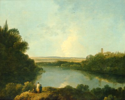 Der Nemisee bei Rom, ca. 1760 von Richard Wilson