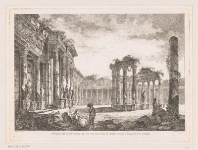 Ansicht des Tempels von Jupiter Serapis von Richard de Saint Non