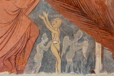 Jüngstes Gericht, Detail, "Die Ketzer," 13. Jahrhundert von Rinaldo da Taranto