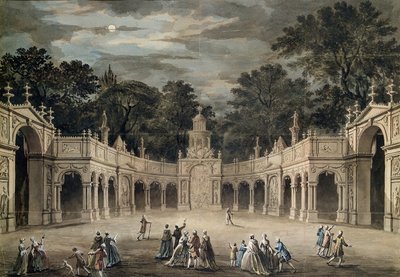 Die Beleuchtung am Buckingham House zum Geburtstag von König George III., 4. Juni 1783 von Robert Adam