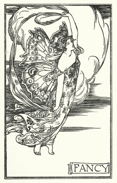 Illustration für Gedichte von John Keats: Fantasie (Lithografie) von Robert Anning Bell