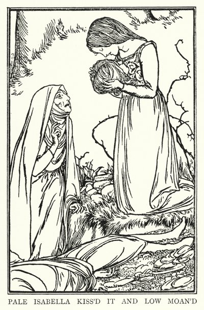 Illustration zu Gedichten von John Keats: Isabella oder Der Basilikumtopf von Robert Anning Bell