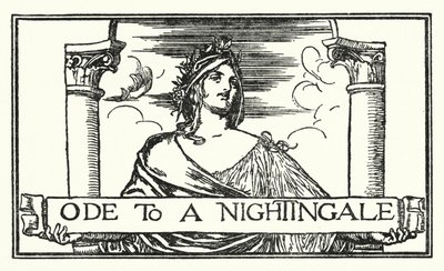 Illustration für Gedichte von John Keats: Ode an eine Nachtigall (Lithografie) von Robert Anning Bell
