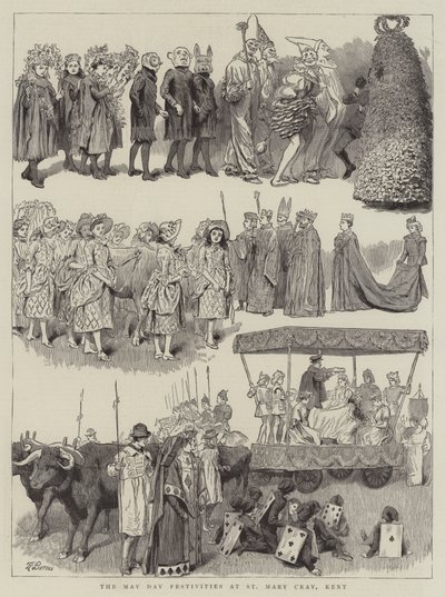 Die Maifeierlichkeiten in St Mary Cray, Kent von Robert Barnes