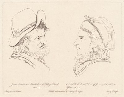 James Smithson und Alice Whitworth von Robert Blyth, after John Hamilton Mortimer