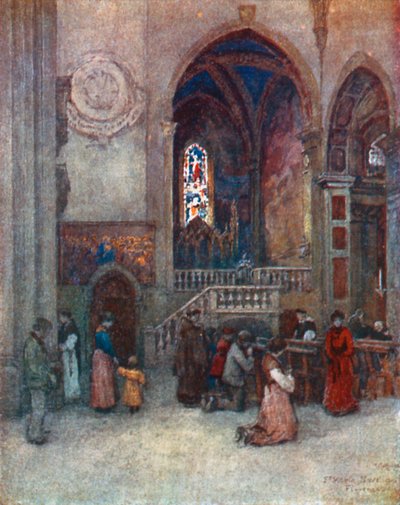 Innenraum der Kirche Santa Maria Novella, mit der Strozzi-Kapelle von Robert Charles Goff