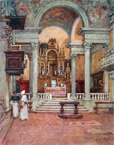 Innenraum der Klosterkirche der Dominikaner in San Domenico di Fiesole von Robert Charles Goff