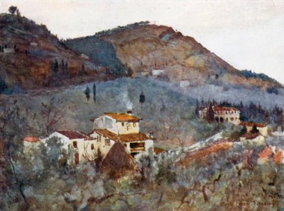 Nebliger Morgen unterhalb des Monte Ceceri, Fiesole von Robert Charles Goff