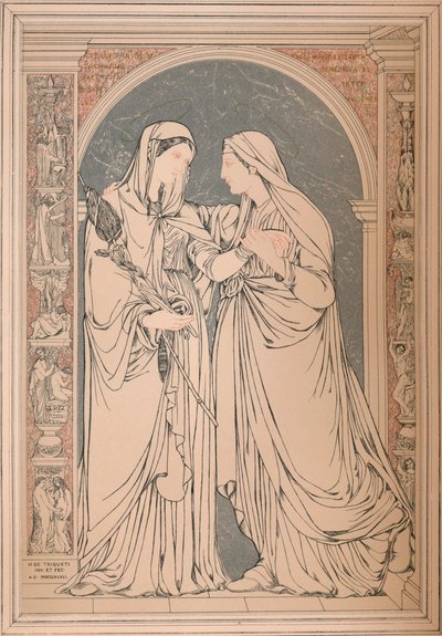 Ein Marmormosaikbild, von Baron H. De Triqueti, Paris, 1893 von Robert Dudley