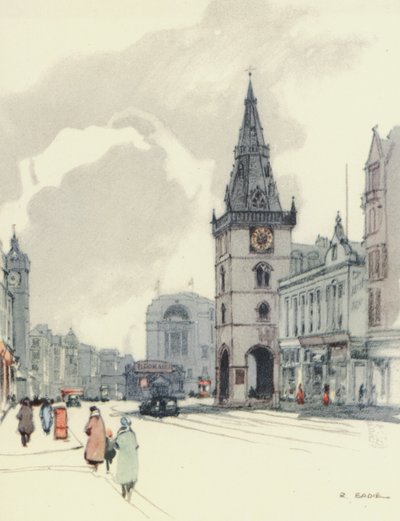 Glasgow: Das Tolbooth und der Tron-Turm von Robert Eadie