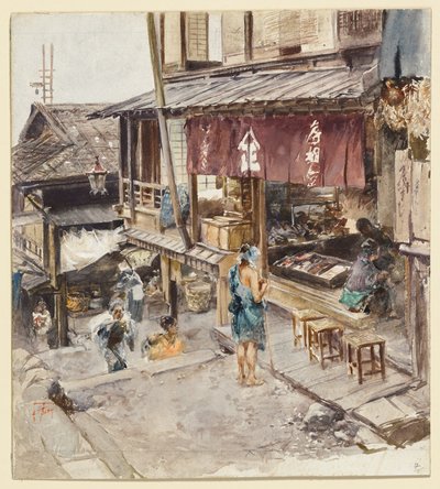 Eine Straße in Ikao, Japan, III von Robert Frederick Blum