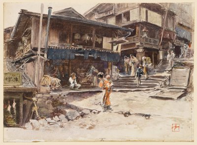 Eine Straße in Ikao, Japan, I von Robert Frederick Blum