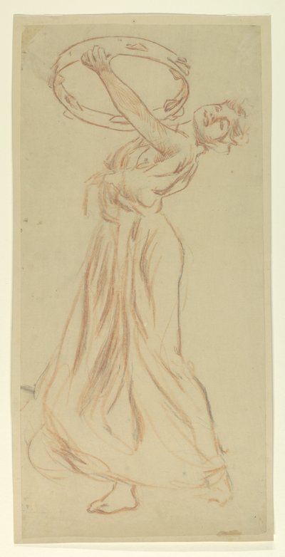 Studie für Mädchen mit Tamburin, „Vintage Festival“, Mendelssohn Glee Club, New York von Robert Frederick Blum