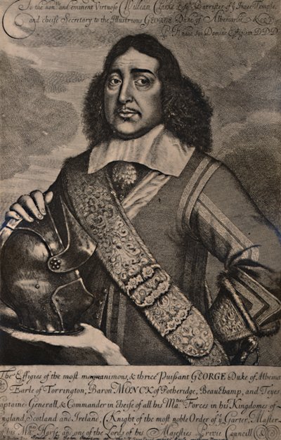 George Monck, 1. Herzog von Albemarle, englischer Soldat und Staatsmann, 17. Jahrhundert, 1894 von Robert Gaywood