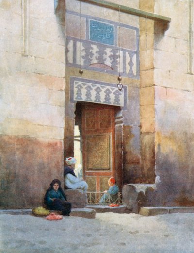 Eine Moscheetür in Kairo von Robert George Talbot Kelly