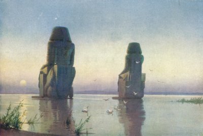 Die Kolosse von Theben - Mondaufgang von Robert George Talbot Kelly